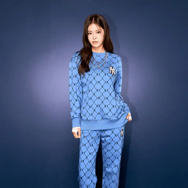 Áo MLB Monogram Diamond New York Yankees 'Blue' 3AMTM0314-50BLD - Ảnh 5