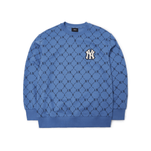 Áo MLB Monogram Diamond New York Yankees 'Blue' 3AMTM0314-50BLD