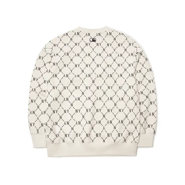 Alternative view of Áo MLB Monogram Diamond New York Yankees 'White' 3AMTM0314-50CRS