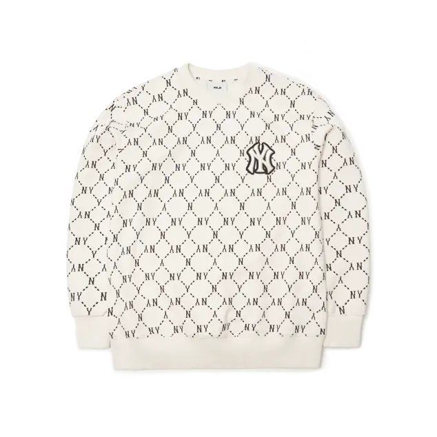 Áo MLB Monogram Diamond New York Yankees 'White' 3AMTM0314-50CRS