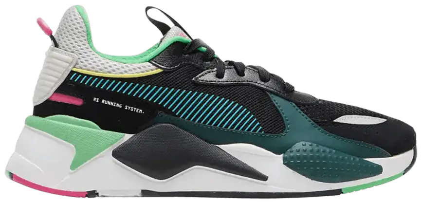 Giày Puma RSX Toys Jr Black Blue Green 369628-01