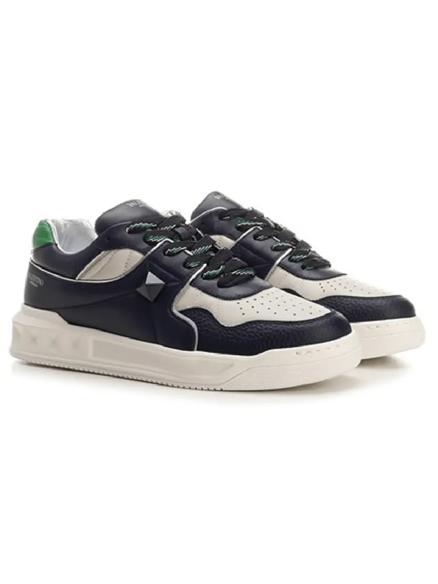 Giày Valentino Garavani ONE STUD Low-Top Sneaker in Nappa Leather 1Y2S0E71QEE6SJ - Ảnh 3