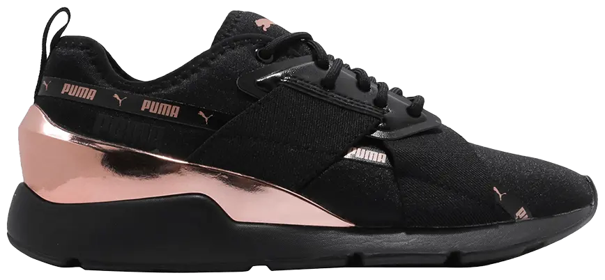 Giày Puma Wmns Muse X-2 Metallic 'Black Rose Gold' 370838-01