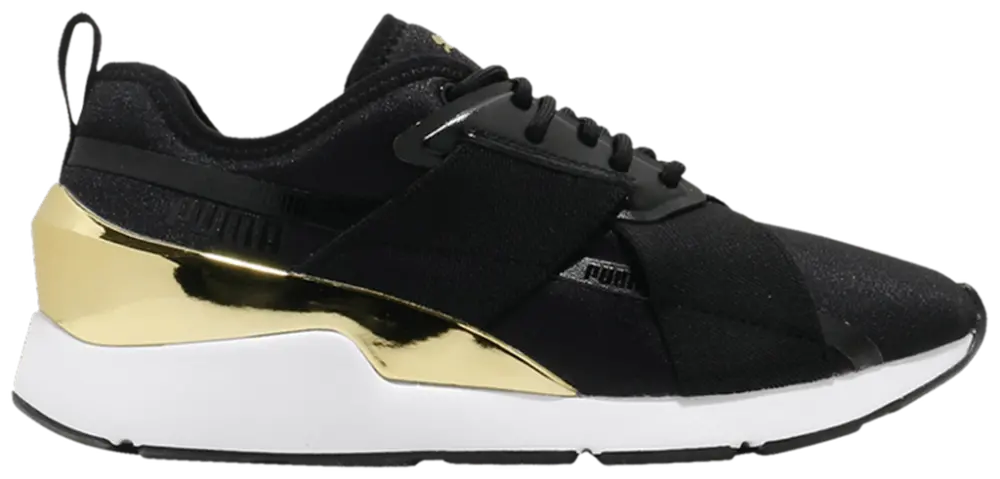 Giày Puma Wmns Muse X-2 Metallic 'Black Team Gold' 370838-07