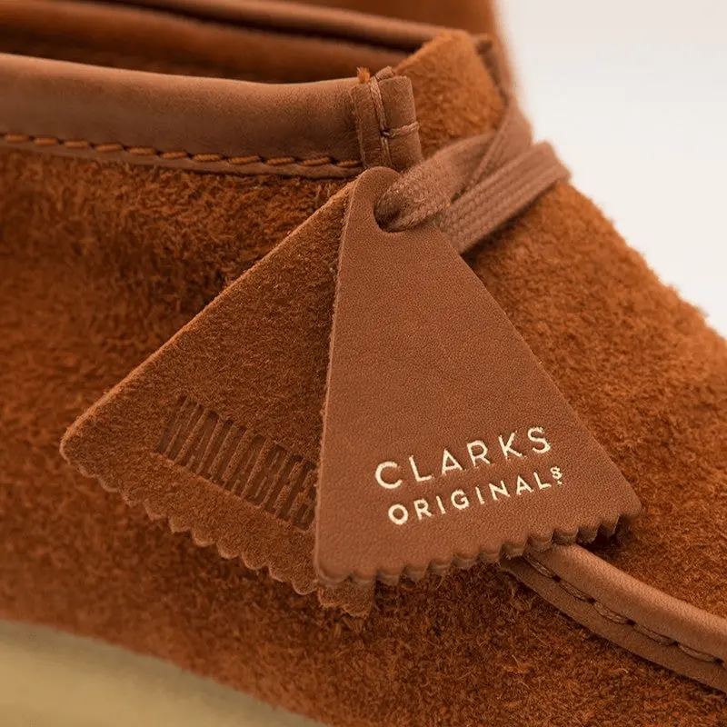 Giày Clarks Wallabee Boot 'Tan Hairy Suede' 261-54818 - Ảnh 3