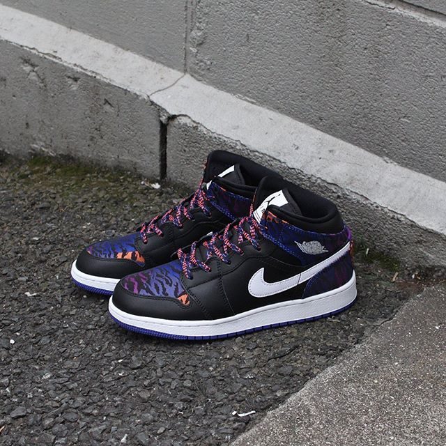 Giày Nike Air Jordan 1 Mid 'Tiger Print' AV5174-005 - Ảnh 4