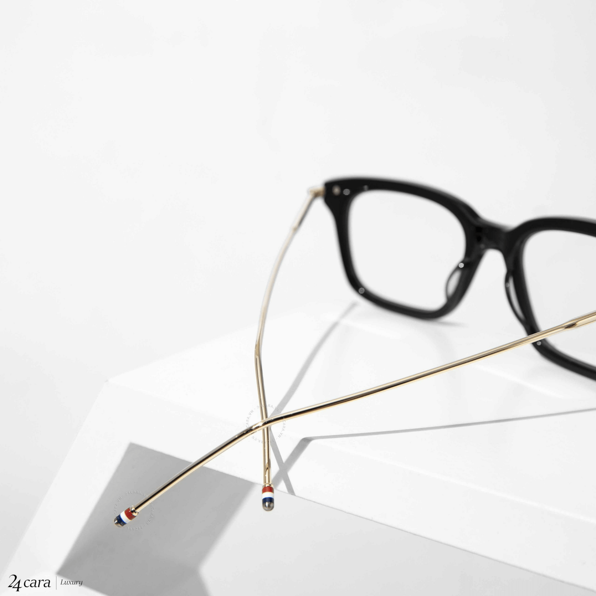 Kính Thom Browne Optical Glasses Black Gold TB-701-A-BLK-GLD-49 - Ảnh 3