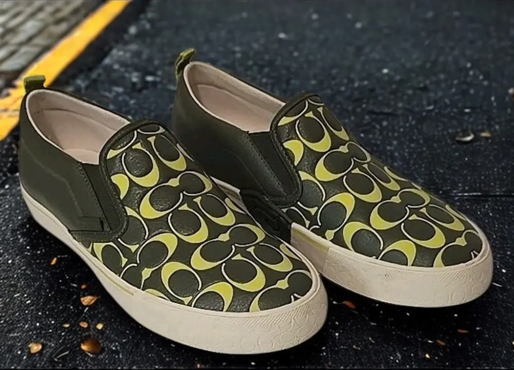 Giày Coach Slip On Skate 'Army Green' CA283 - Ảnh 3