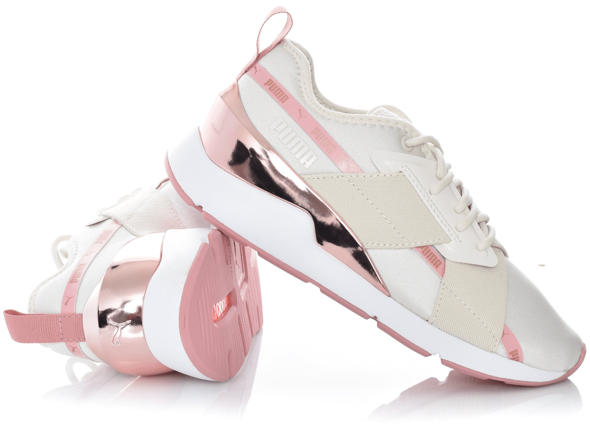Giày Puma Wmns Muse X-2 Metallic 'Pastel Parchment Rose Gold' 370838-03 - Ảnh 6