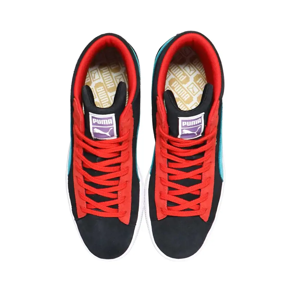 Giày Puma SUEDE MID XXI 'Black and Red' 380205-10 - Ảnh 4