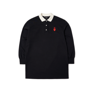 Áo MLB Women's Heart Collar One Piece NY Yankees 3FOPH0114-50BKS