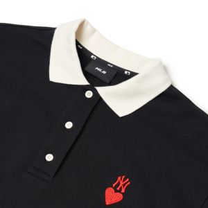 Alternative view of Áo MLB Women's Heart Collar One Piece NY Yankees 3FOPH0114-50BKS