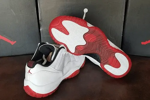 Giày Nike Air Jordan 11 Retro Low 'Cherry Bottom' 528895-101 - Ảnh 5