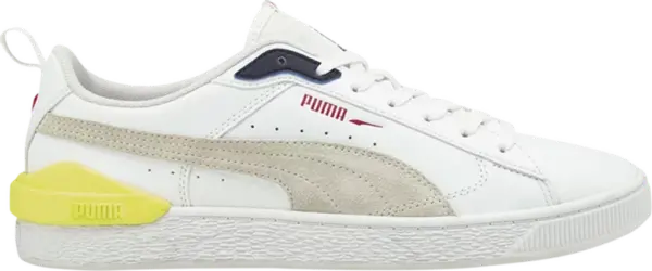 Giày Puma Suede Block 'White Yellow' 380705-01