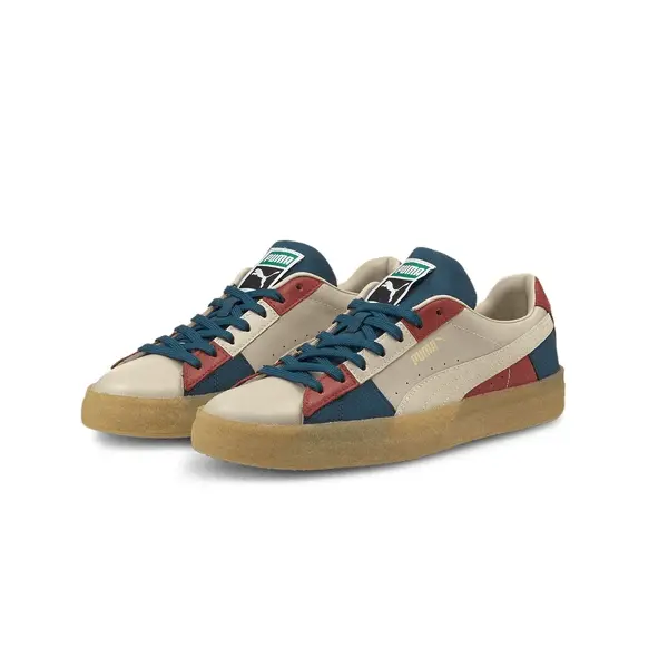 Giày Puma Suede Crepe Patch 'Peyote Blue Red' 381195-01 - Ảnh 6