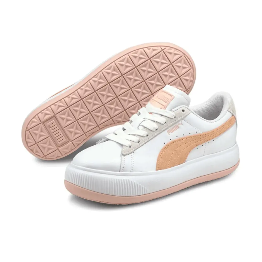Giày Puma Suede Mayu 'White Orange' 382581-03 - Ảnh 6