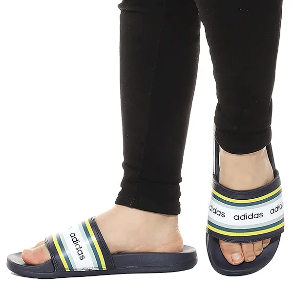 Dép Adidas Farm Rio Adilette Comfort 'Navy Blue Yellow' EH0033 - Ảnh 3