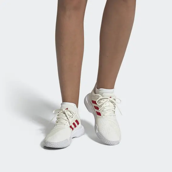 Alternative view of Giày Adidas CourtJam Bounce 'White Red' EF2766