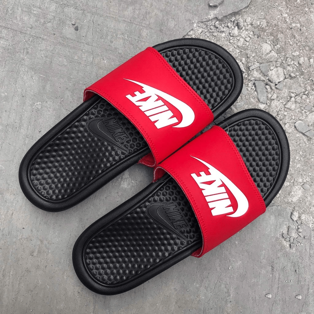 Dép Nike Benassi JDI Slide 'Black University Red' 343880-026 - Ảnh 3