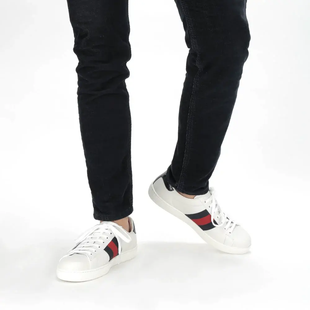 Giày Gucci Ace Leather 'Blue' 386750-A38D0-9072 - Ảnh 4