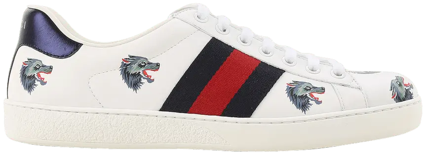 Giày Gucci Ace Leather 'Wolf' 386750-0H810-9082