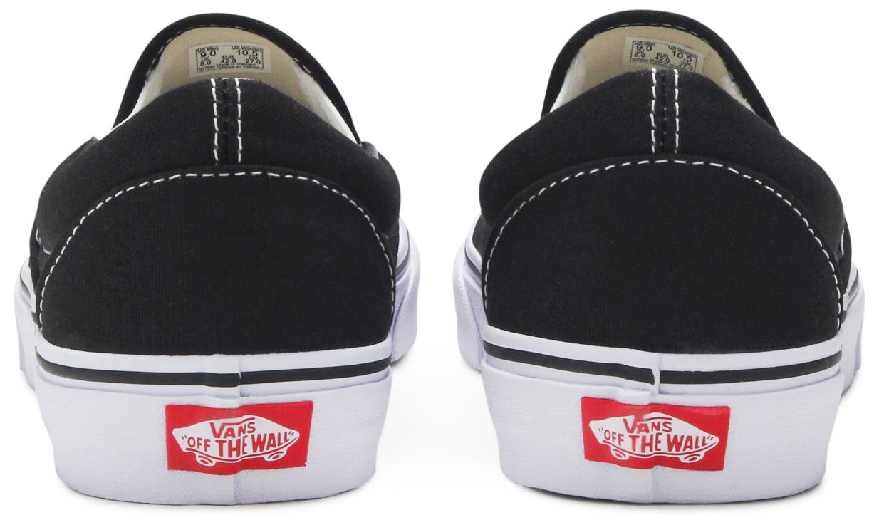 Giày Vans Classic Slip-On 'Black White' VN000EYEBLK - Ảnh 5