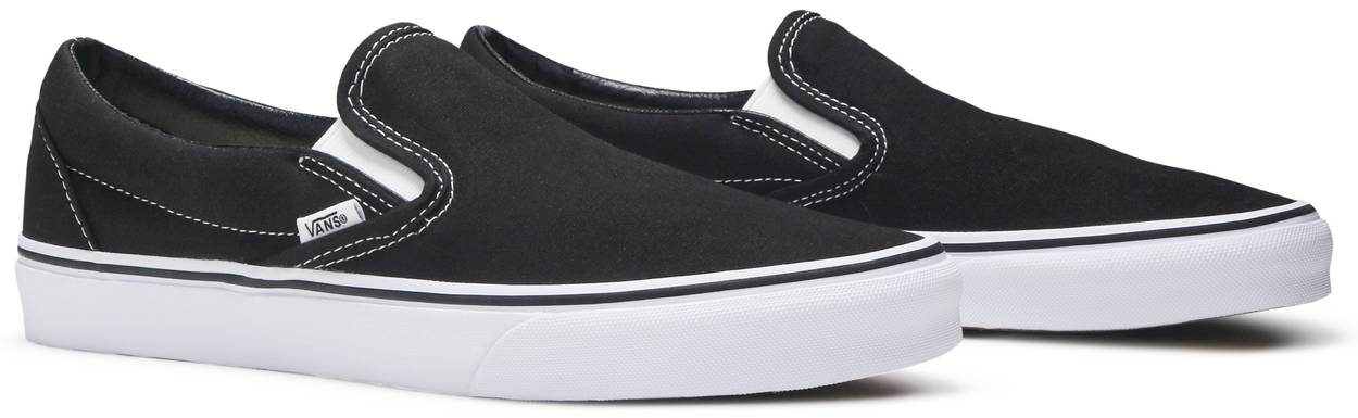 Giày Vans Classic Slip-On 'Black White' VN000EYEBLK - Ảnh 4