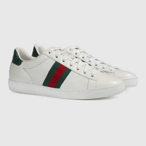 Giày Gucci Wmns Ace 'Green Crocodile' 387993-A3830-9071 - Ảnh 6