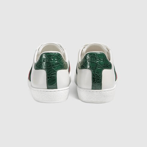 Giày Gucci Wmns Ace 'Green Crocodile' 387993-A3830-9071 - Ảnh 3