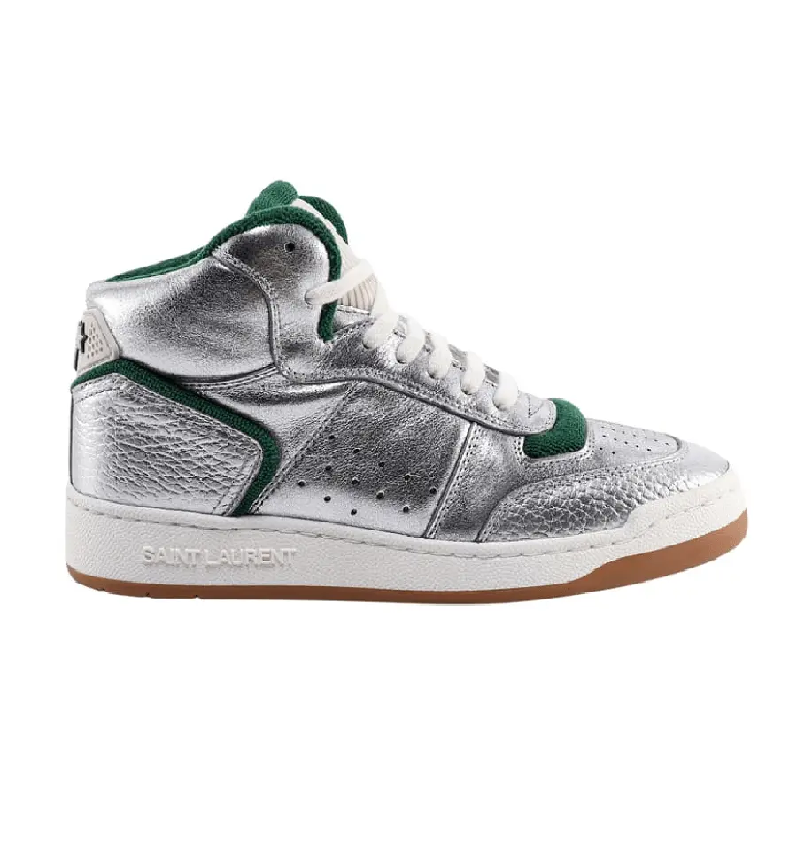 Giày Saint Laurent SL/80 Mid-top 'Silver Green' 69079708C608186