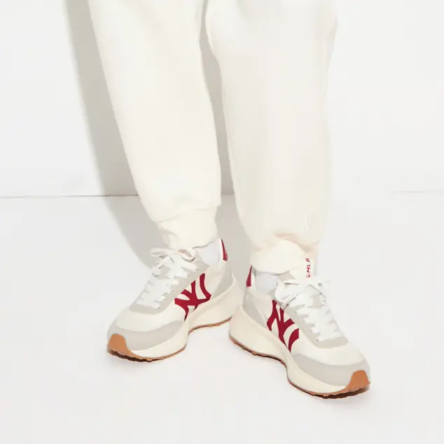 Giày MLB Chunky Jogger New York Yankees 'White Red' 3ASXX111N-50RDS - Ảnh 5