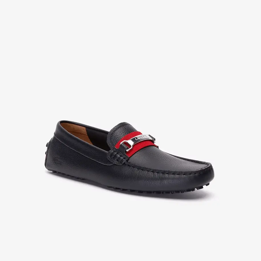 Giày Lacoste Ansted Leather Drivers 'Black' 38CMA0084-1B5 - Ảnh 3