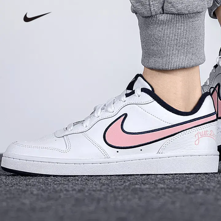 Giày Nike Court Borough Low 2 White Pink Glaze Midnight Navy DB3090-100 - Ảnh 3