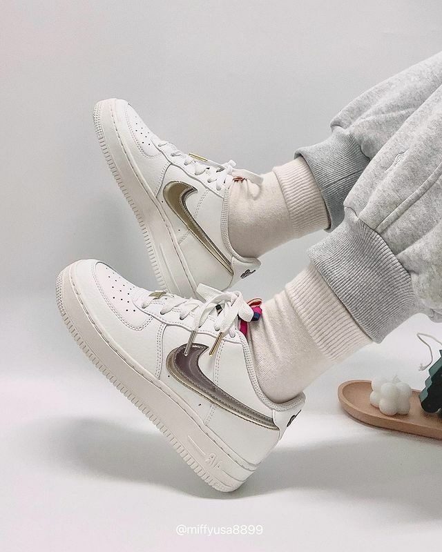 Giày Nike Air Force 1 Low 'Silver Gold' DH9595-001 - Ảnh 7