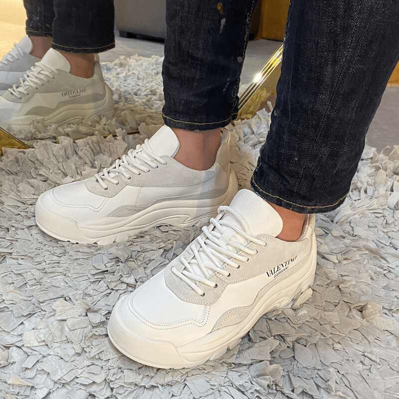 Giày Valentino Gumboy Calfskin Sneaker White 2020 UY2S0B17VRN0BO - Ảnh 2