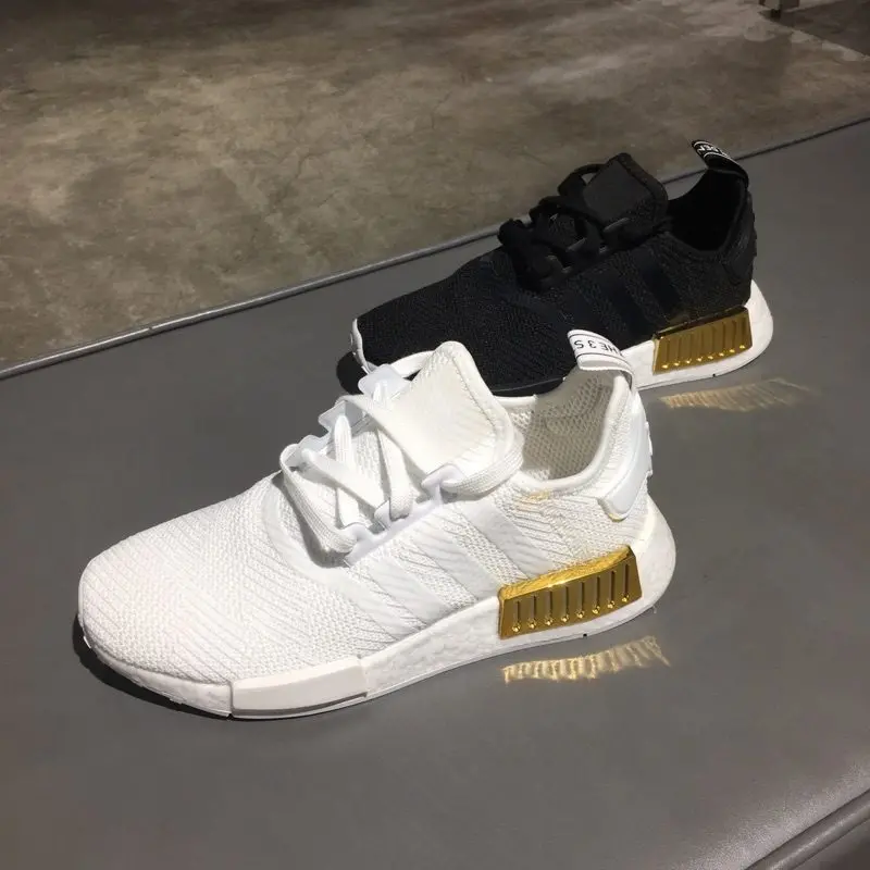 Alternative view of Giày Adidas NMD_R1 'White Gold Metallic' EG6703
