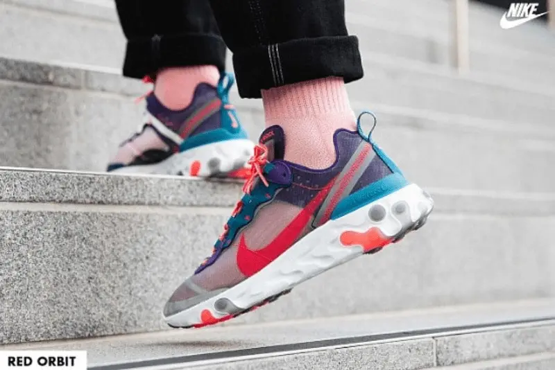 Alternative view of Giày Nike React Element 87 'Red Orbit' CJ6897-061
