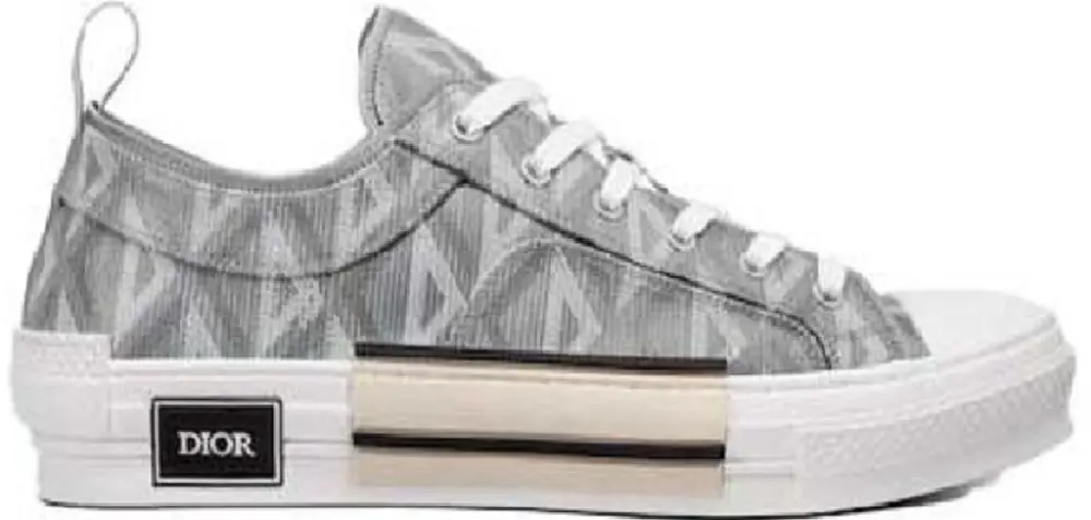 Giày Dior B23 Low Top Gray CD Diamond 3SN249ZPP-H868