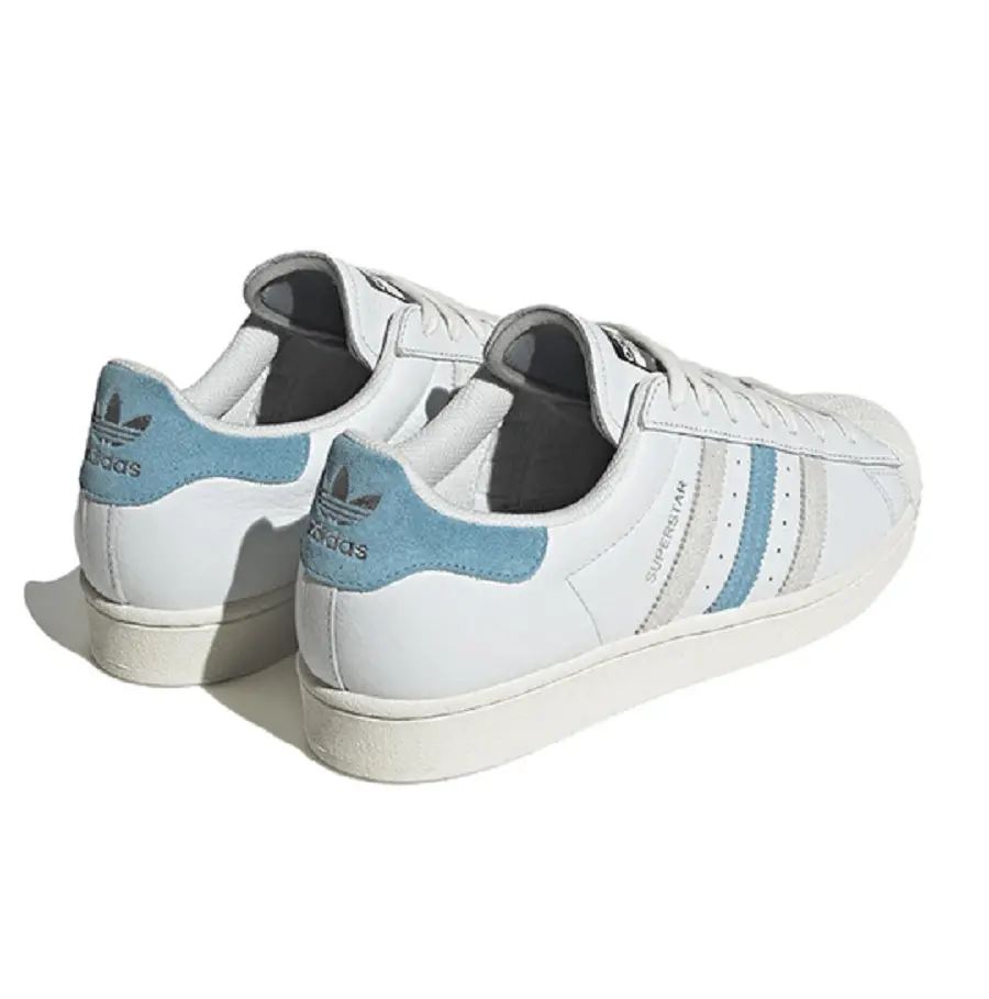 Alternative view of Giày Adidas Superstar 'Cream White Preloved Blue' GZ9381