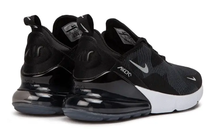 Giày Nike Air Max 270 Knit Jacquard GS 'Black' AR0301 008 - Ảnh 4