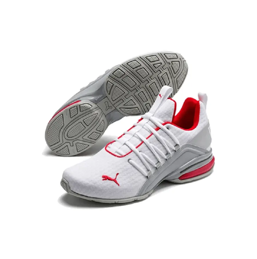 Giày Puma Axelion Block Men's 'White Red' 193148-02 - Ảnh 4