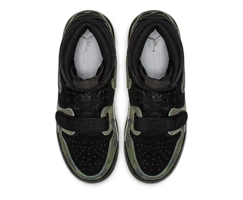 Giày Nike Jordan Legacy 312 GS 'Black Camo Green' AT4040-003 - Ảnh 4