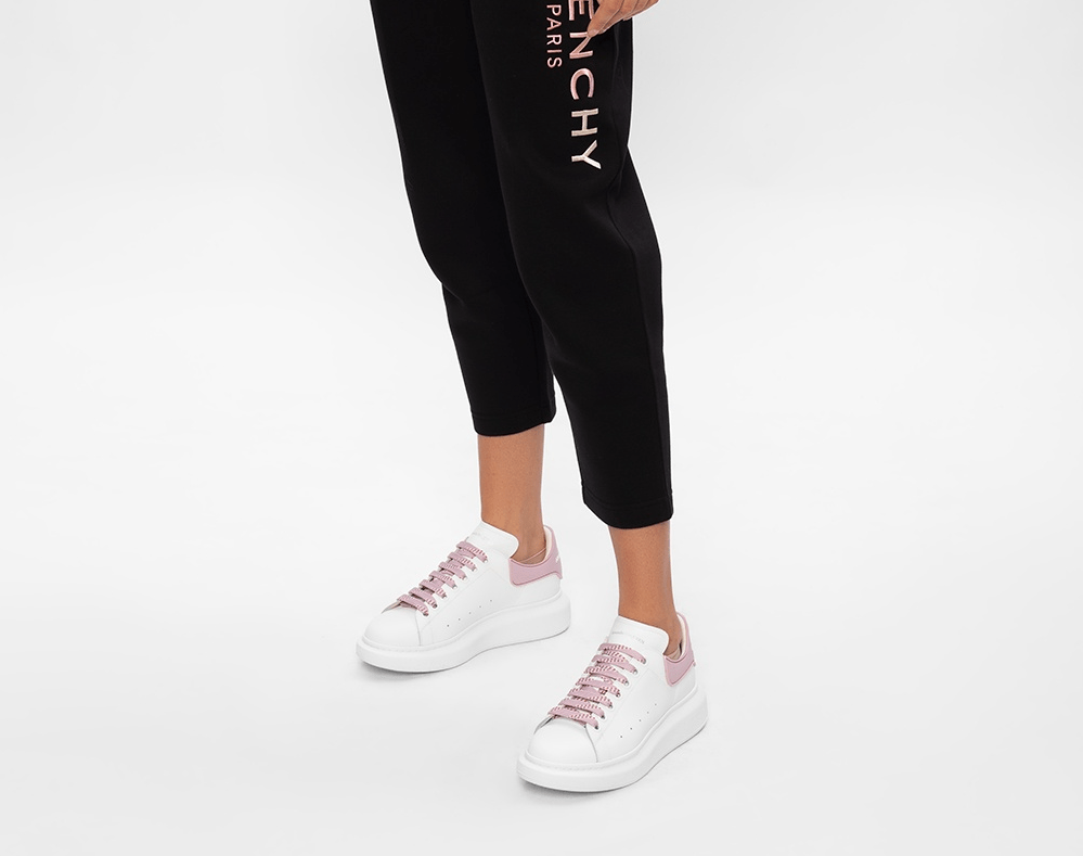 Giày Alexander McQueen Wmns Oversized Sneaker 'White Pink' 621056-WHXMT-9377 - Ảnh 6