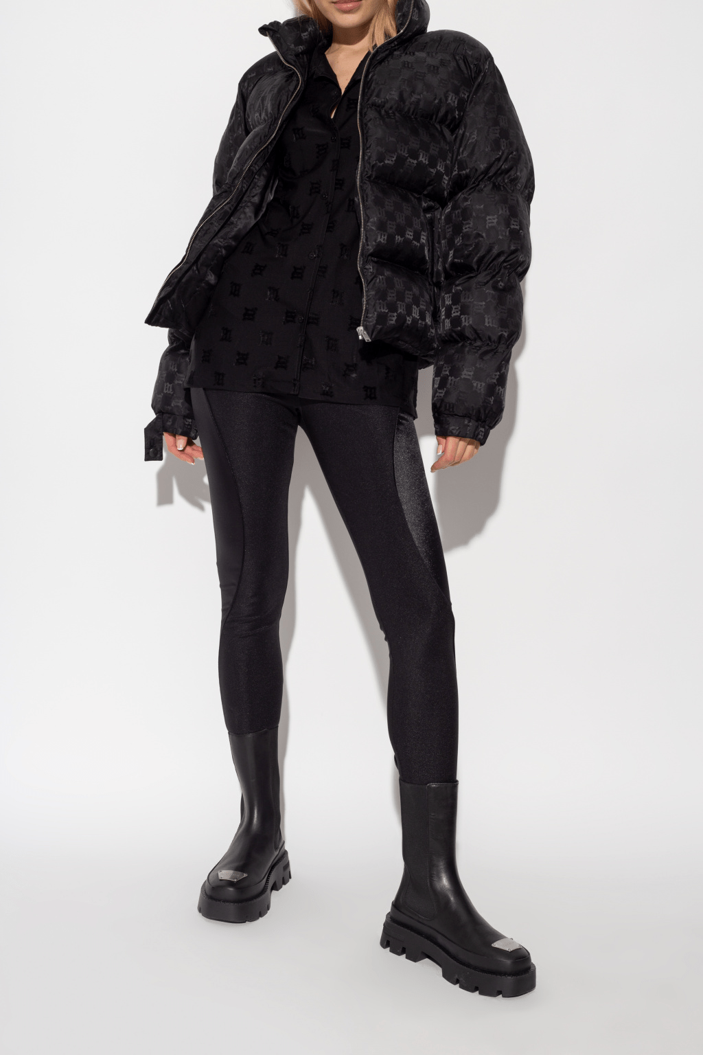 Giày MSIBHV The 2000 Chelsea Boot High Black 3121BM625 - Ảnh 2