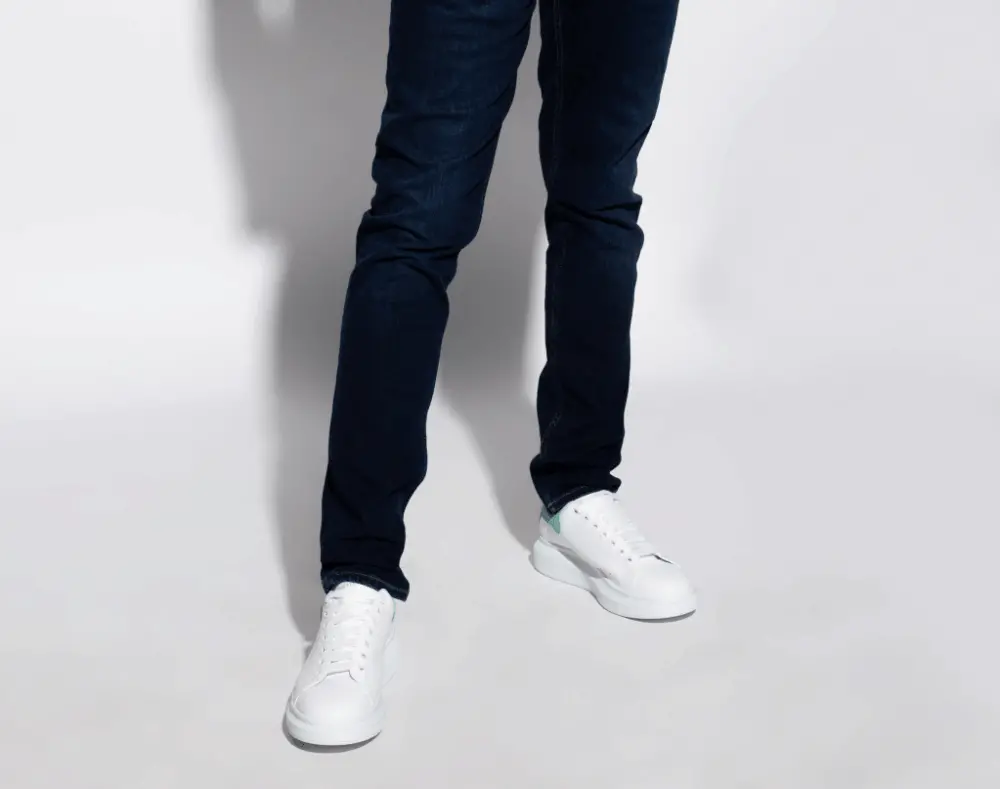 Giày Alexander McQueen Oversized Sneaker 'White Teal' 553680-WHGP7-9344 - Ảnh 5