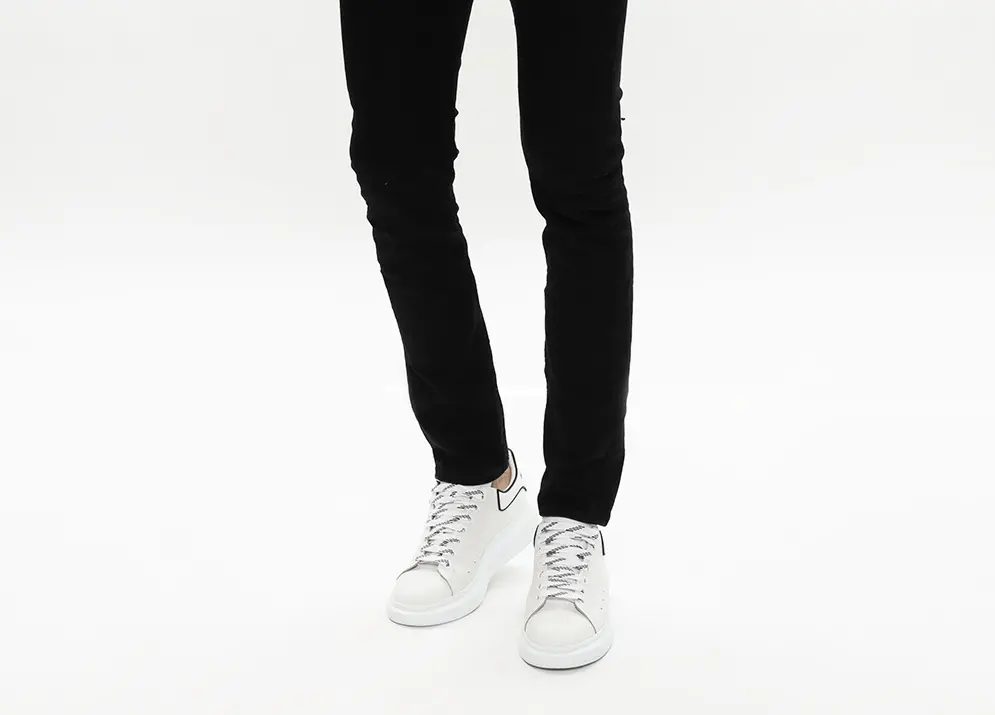 Giày Alexander McQueen Oversized Sneaker 'White Black' 625156-WHXMT-9074 - Ảnh 5