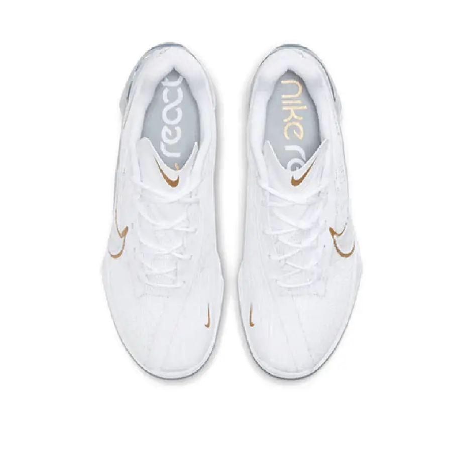 Alternative view of Giày Nike React Metcon Turbo 'White Metallic Gold' CT1249-100