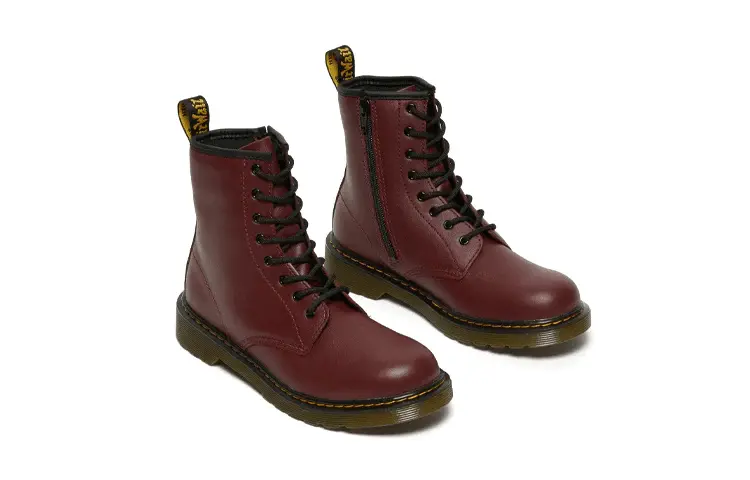 Alternative view of Giày Dr.Martens Youth 1460 Softy T Leather Lace Up 'Red' 21975600