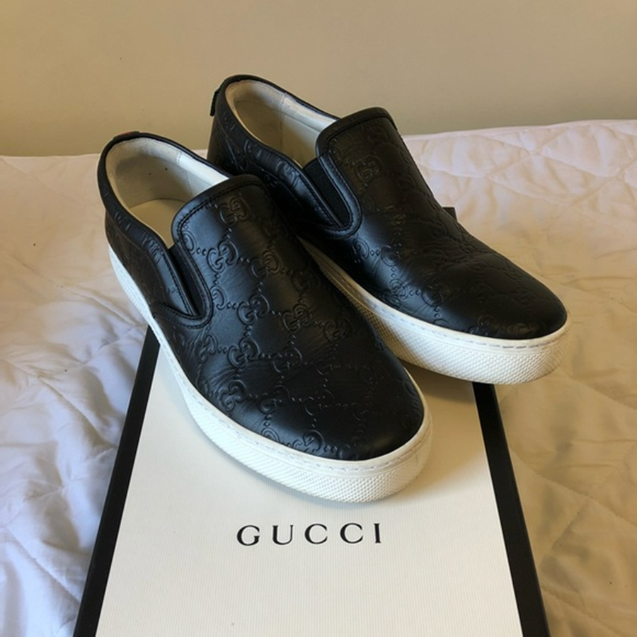 Giày Gucci Signature Slip-On Sneaker 407364-CWCE0-1174 - Ảnh 2