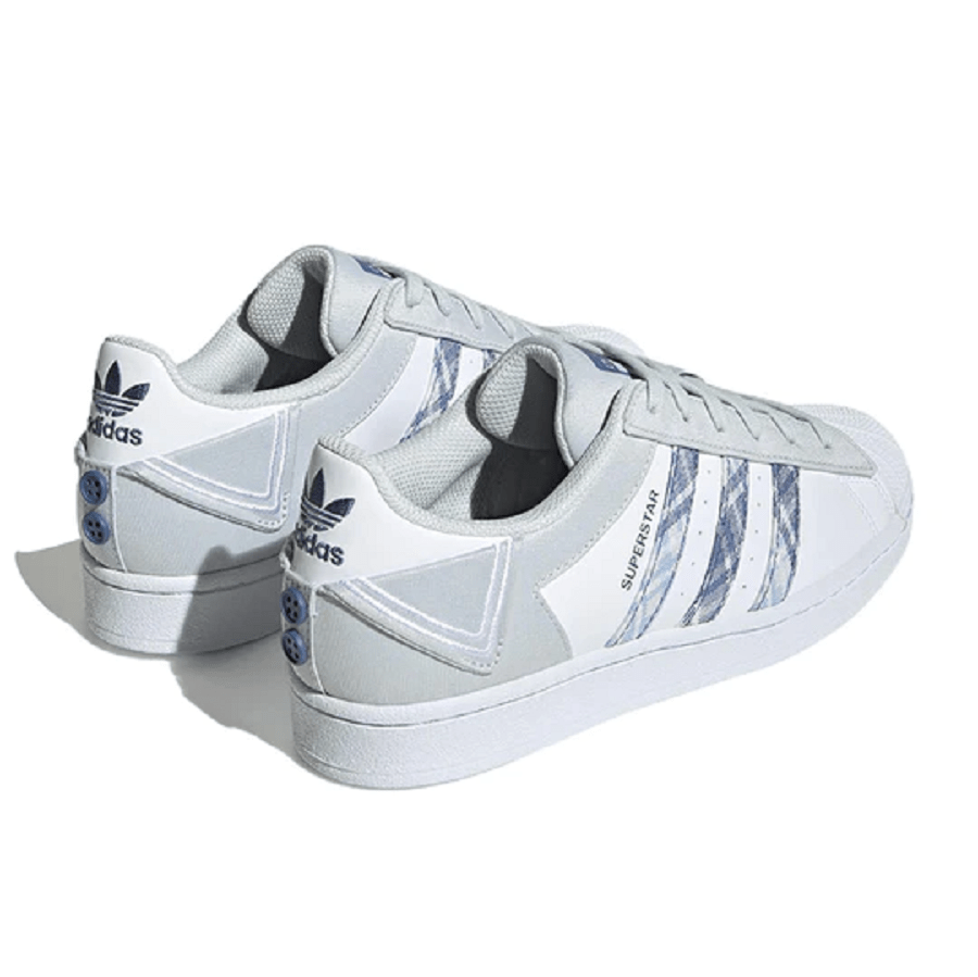 Giày Adidas Originals Superstar 'White Gray Blue' IG3005 - Ảnh 3